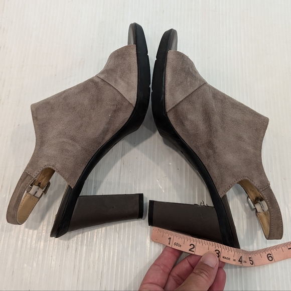 GEOX Respira women's peep toe sling-back heeled booties sandals - Picture 3 of 14